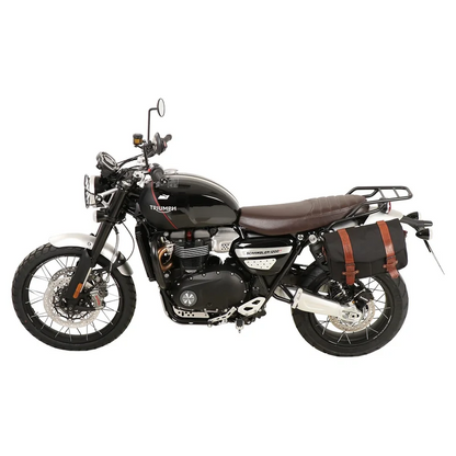 Triumph Scrambler 1200 XE  / XC Carrier - Sidecases 'C-Bow' (Left Side, Black) - 1200 XC