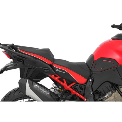 DUCATI Multistrada V4 Ergonomics -"Active Comfort" Rider Seat - Black-Red / Standard