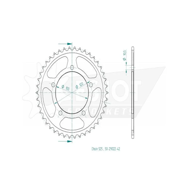 Sprockets Rear (29022-40T) - Esjot