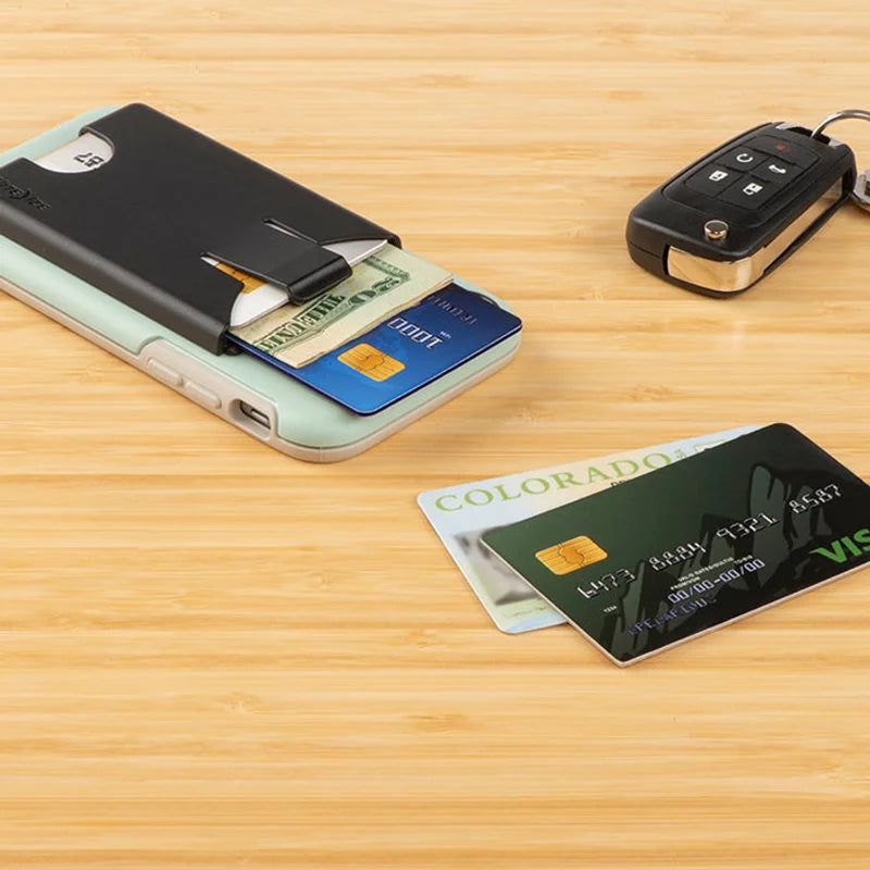 PHONE WALLET - MONEY CLIP - Black