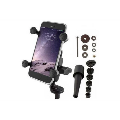 RAM Set - Fork Stem Mount X Grip Phone Cradle - Below 5"