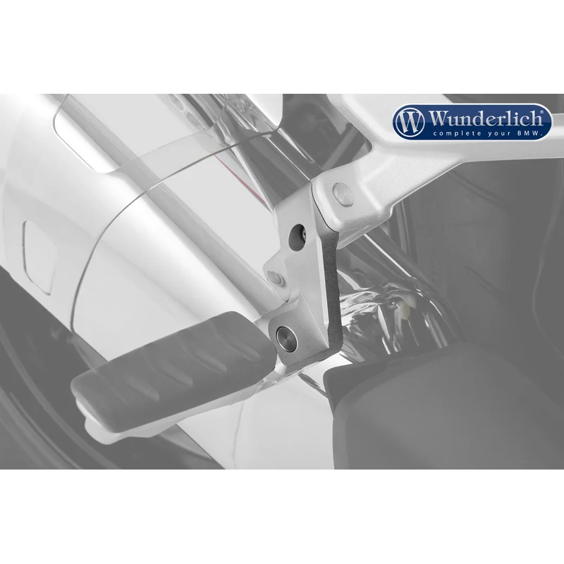 BMW R1250R Ergonomics - Passenger Footrest Lowering Kit - Silver