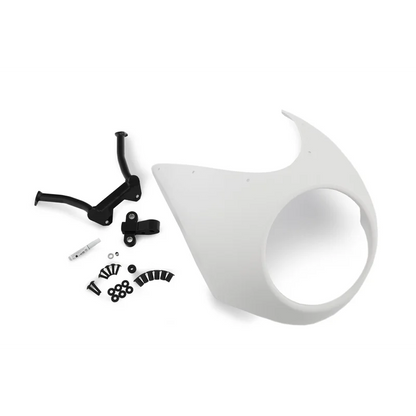 BMW R18 Styling - Cockpit Fairing (Sports) - Black / Yes ( Black / Grey / Clear)