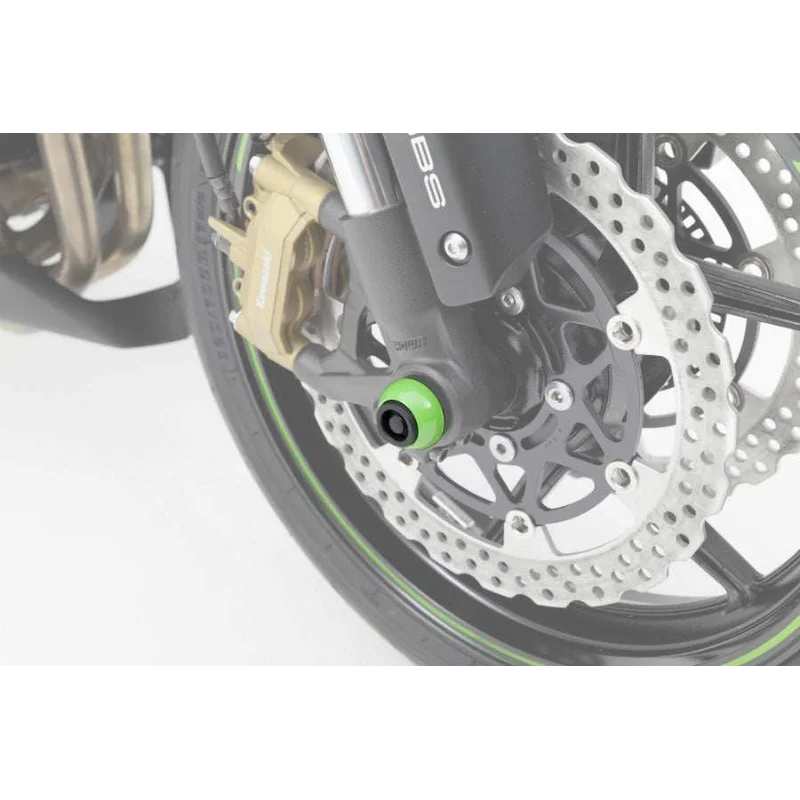 Suzuki Hayabusa Protection - Axle Sliders - Front / Black