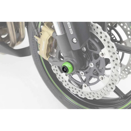 Suzuki Hayabusa Protection - Axle Sliders - Front / Black