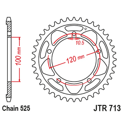 Sprockets Rear (713 - 40T)