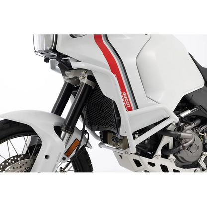 Ducati Desert X Protection - Engine Guard ( Left) - White / Fits Wunderlich Tank Guard