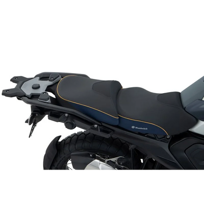 BMW R 1300 GS Ergonomics - Wunderlich "Active Comfort" (Heating) Seat - Imperial Blue-Gold / Rider / Low(-20mm)