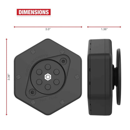 RAM ACC - RAM Vibration Dampner - QuickGrip + 2 Holes