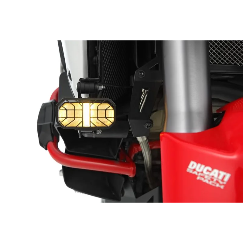 DUCATI Multistrada V4 - LED Auxillary lights Microflooter 3 - Black