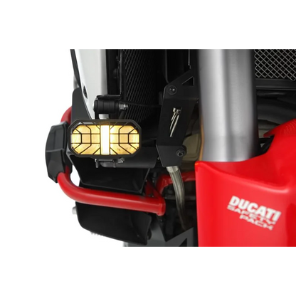 DUCATI Multistrada V4 - LED Auxillary lights Microflooter 3 - Black