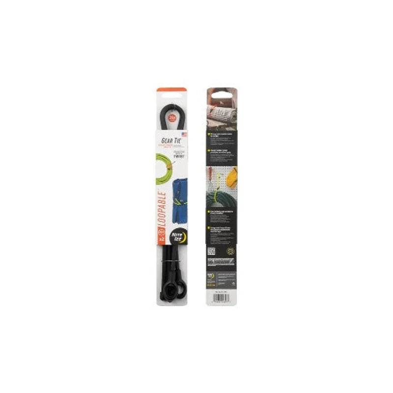 GEAR TIE (LOOPABLE) - TWIST TIE - 2N (Length 45cm) {18} / Black