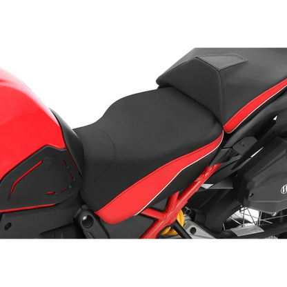 DUCATI Multistrada V4 Ergonomics -"Active Comfort" Rider Seat - Black-Red / Standard