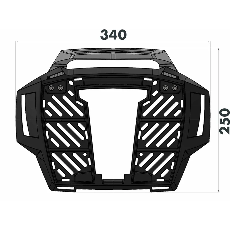 KAWASAKI VERSYS 1100 / SE Carrier - Topcase Alurack - Black