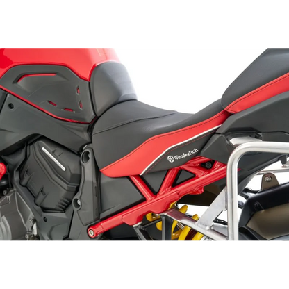 DUCATI Multistrada V4 Ergonomics -"Active Comfort" (Heating) Passenger Seat - Red-Black
