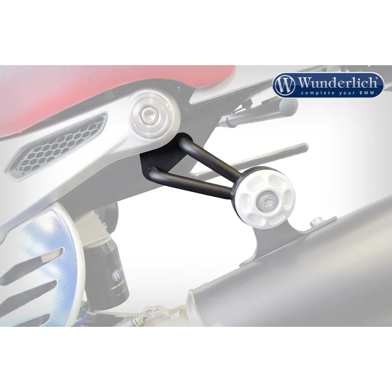 BMW R Nine T exhaust pipe holder - Black