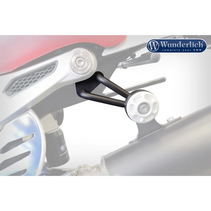 BMW R Nine T exhaust pipe holder - Black