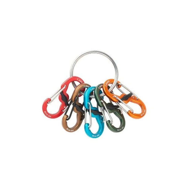 KEYRING LOCKER WITH S-BINER (ALUMINIUM) - Aluminum / Silver
