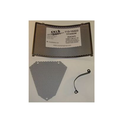 Ducati 1098/ 1198/ R/ S Protection - Radiator Guard - Titanium