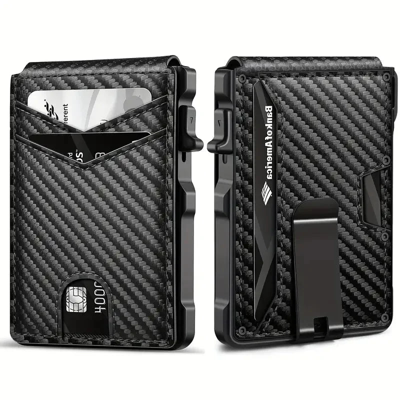 WALLET POP UP + CARDS + RFID - Carbon