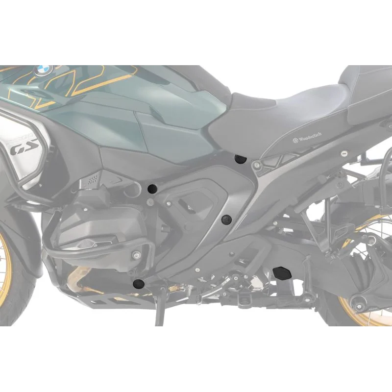 BMW R 1300 GSA Styling - Frame Protection Cover Caps (8-piece) - Black