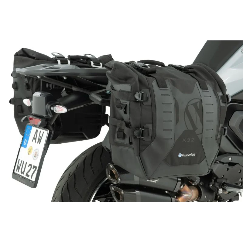 BMW  R 1300 R Luggage - X-BAG X32 with BMW luggage mount Set - Black