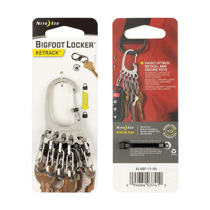 KEYRACK LOCKABLE WITH S-BINERS (SS) - Assorted / Stainless Steel