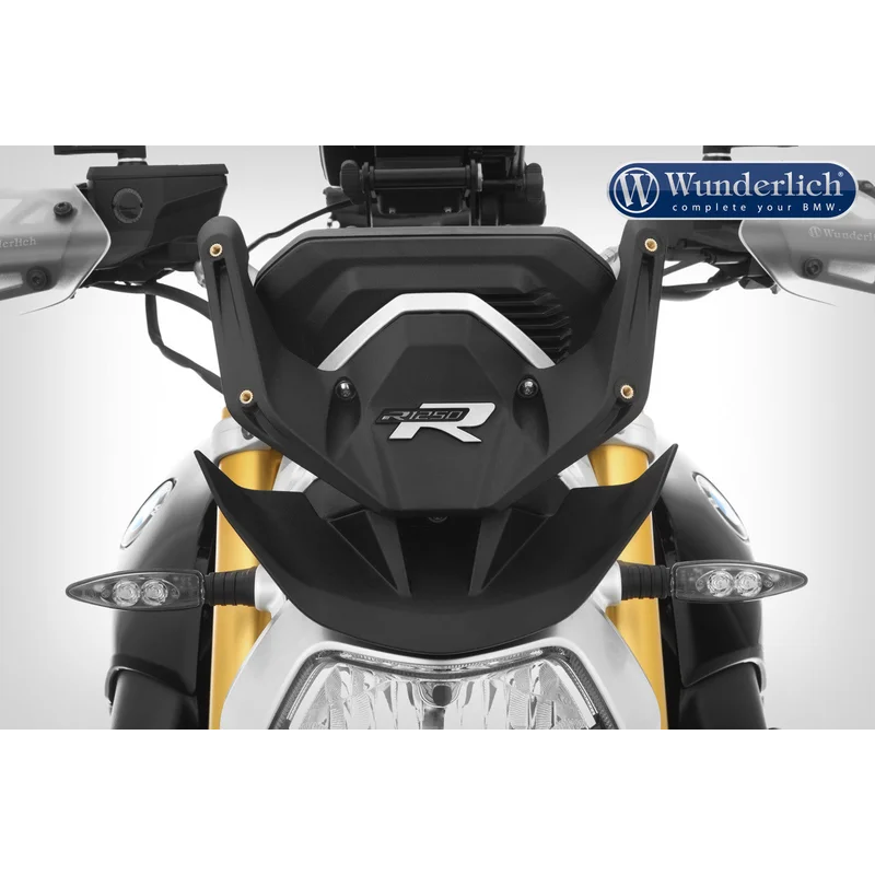 Motorcycle front fender with Wunderlich branding on a white background