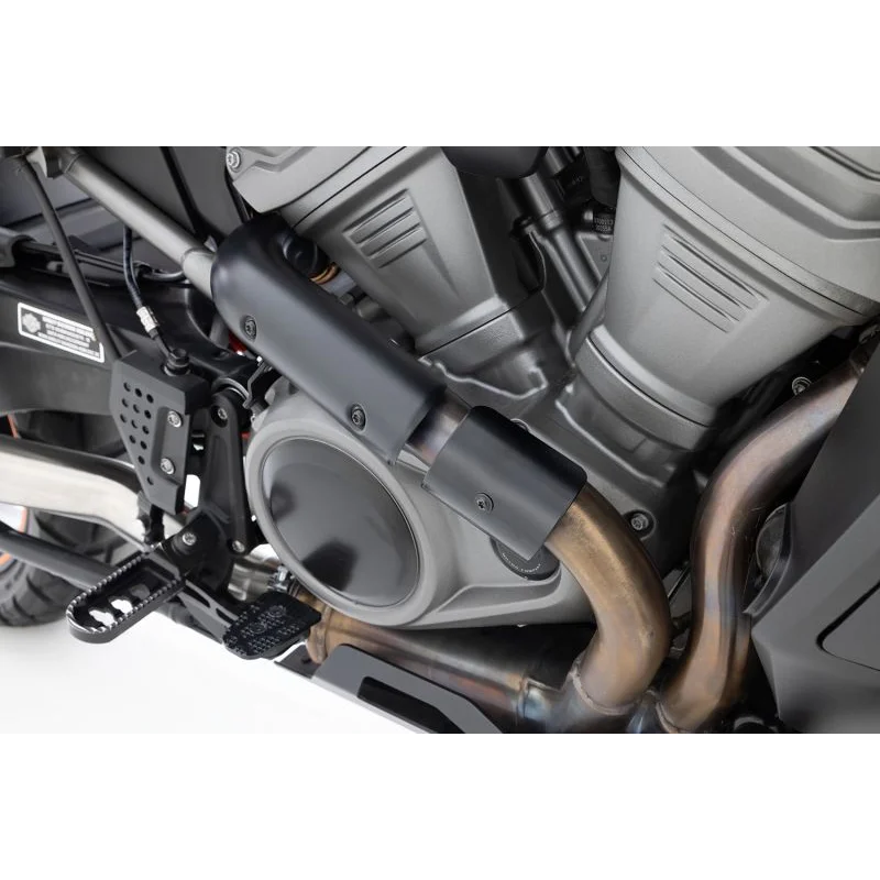 HD Pan America 1250 Protection - Manifold Heat Shield - Black