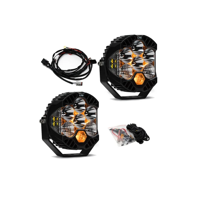 JEEP WRANGLER OE STEEL BUMPER LIGHT KIT - LP6 PRO - Clear / Upfitter