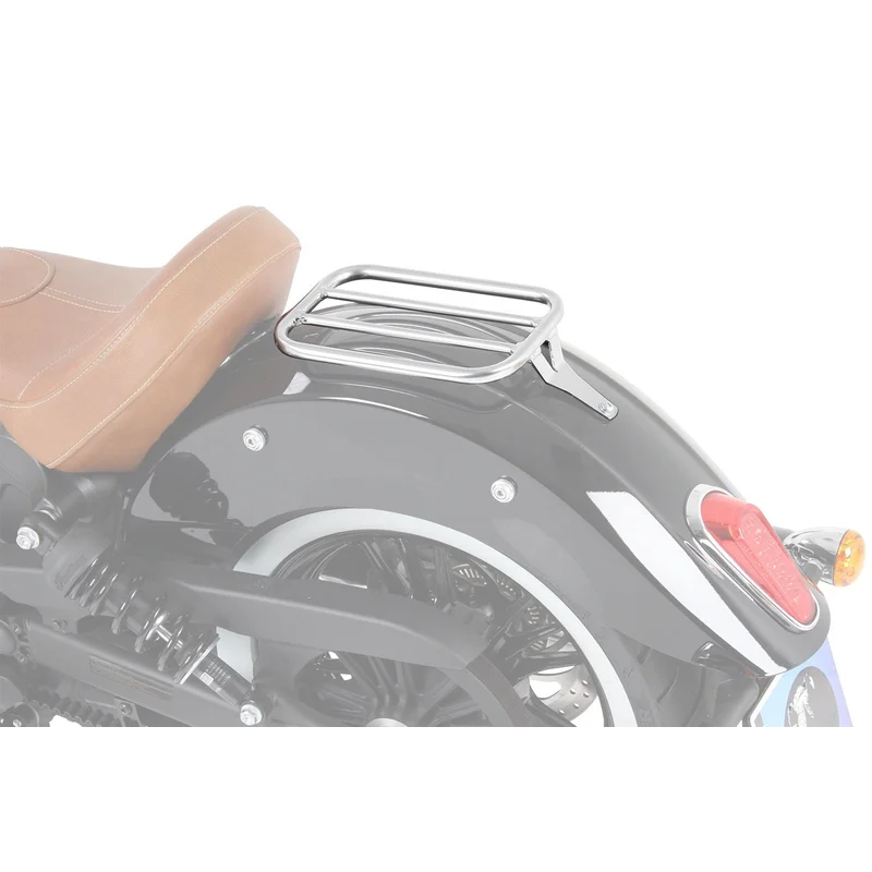 India Scout Rear Rack- Solo Rack without Backrest - Chrome