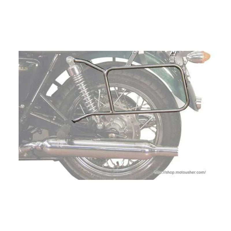 Triumph Bonneville / T100 Carrier - Sidecases 'Permanently Fixed' (Chrome)