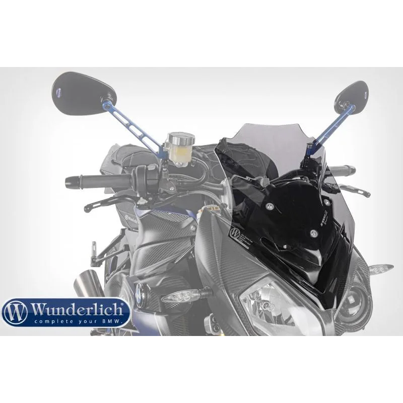 BMW S1000R Screen - Windscreen Touring (H410 W307) - Smoked Grey