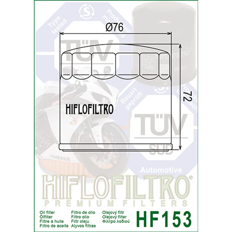 Oil Filter 153 - Hiflo (Std)