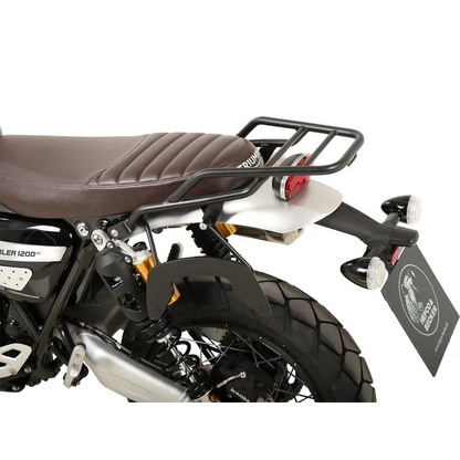 Triumph Scrambler 1200 XE  / XC Carrier - Sidecases 'C-Bow' (Left Side, Black) - 1200 XC