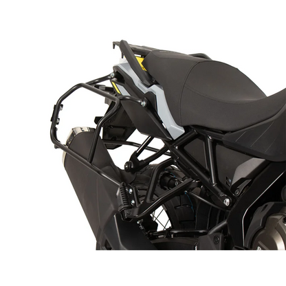 Suzuki V-Strom 800 DE Sidecase Carrier - Cutout Series with Xplorer - Silver