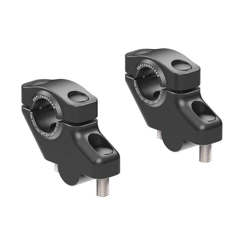 HANDLEBAR RISER - 30mm UP & 21mm BACK (4240-V3021) - Black