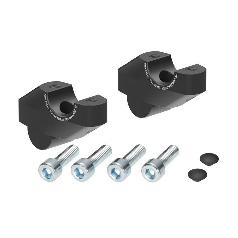 HANDLEBAR RISER - 30mm UP & 21mm PULL (4245-ZV3021C) - Black