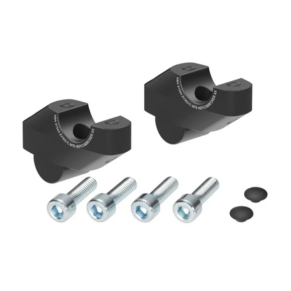 HANDLEBAR RISER - 30mm UP & 21mm PULL (4245-ZV3021C) - Black