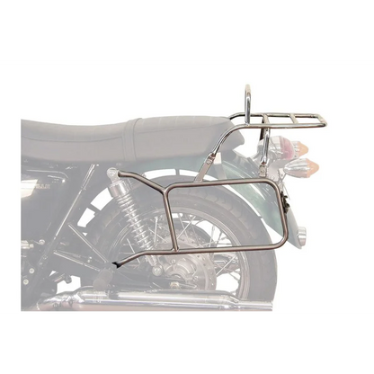 Triumph Bonneville / T100 / SE Carrier - Sidecases + Topcase Set 'Permanently Fixed' (Chrome)