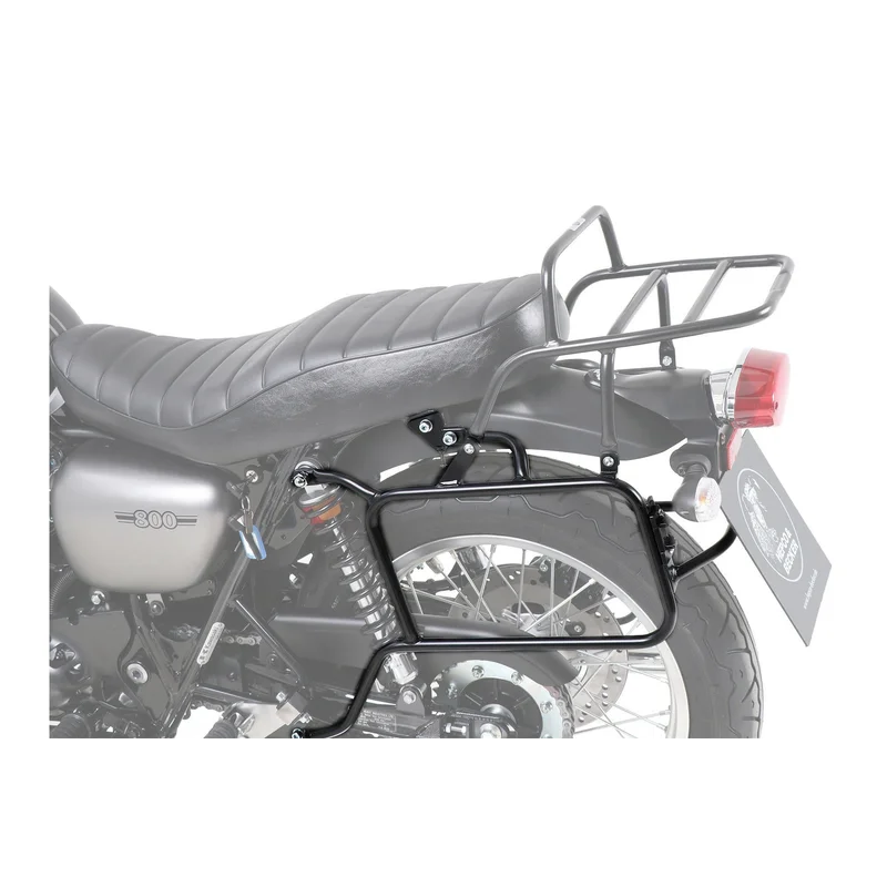 Kawasaki W800 Street/Cafe Carrier - Side & Topcase Carrier - Black