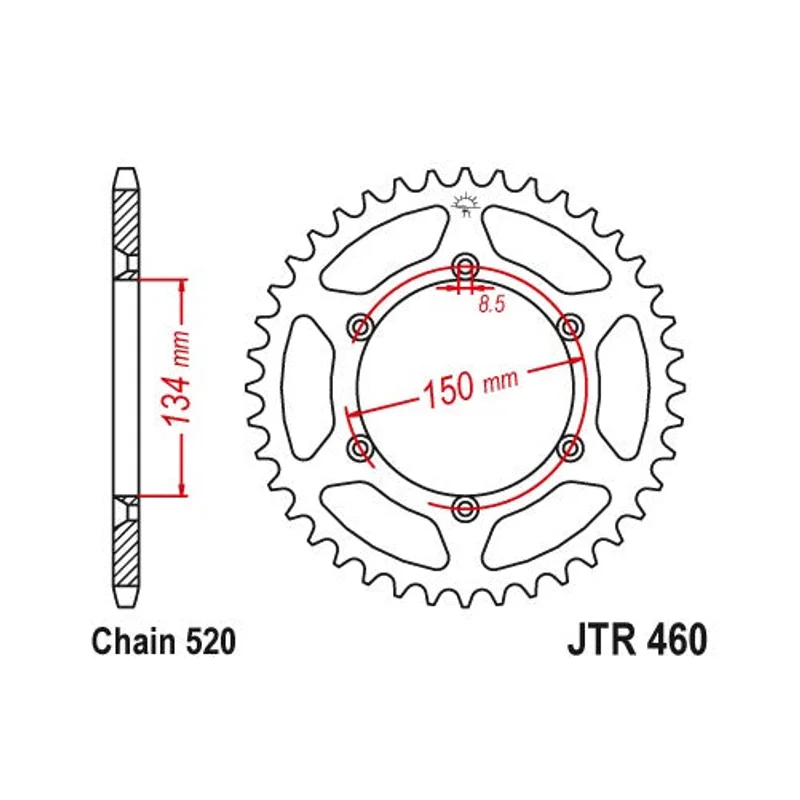 Sprockets Rear (JTR460- 50T) - JT