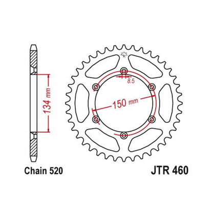 Sprockets Rear (JTR460- 50T) - JT