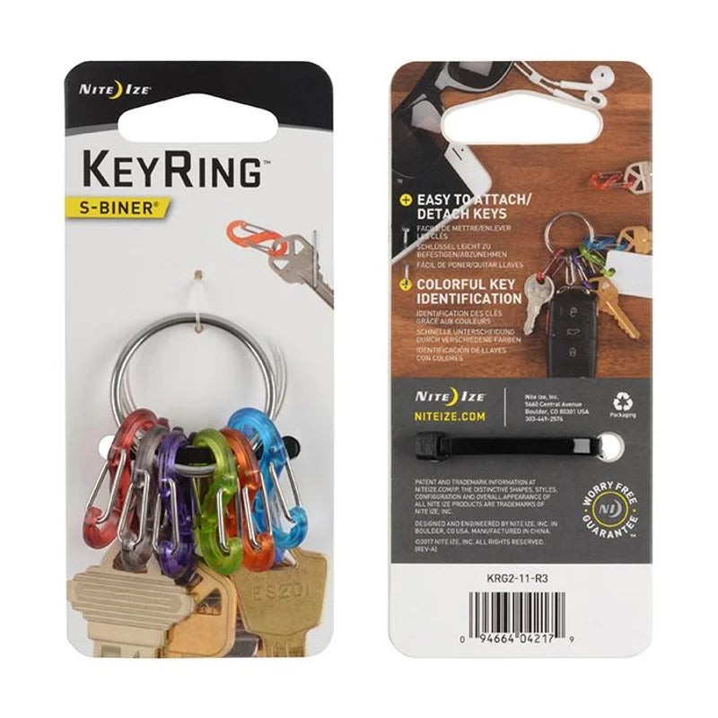 KEYRING BIG LOCKER WITH S-BINERS - Plastic