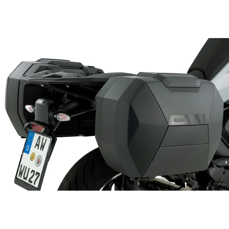 BMW R 1300 R Luggage - Sidecases Set X-CASE X30 with BMW luggage mounts - Carbon Optic