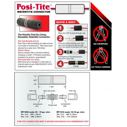 Posi Tite® Watertight Connector - 2.5 - 1.5 sq.mm (14-16 ga) / 1N