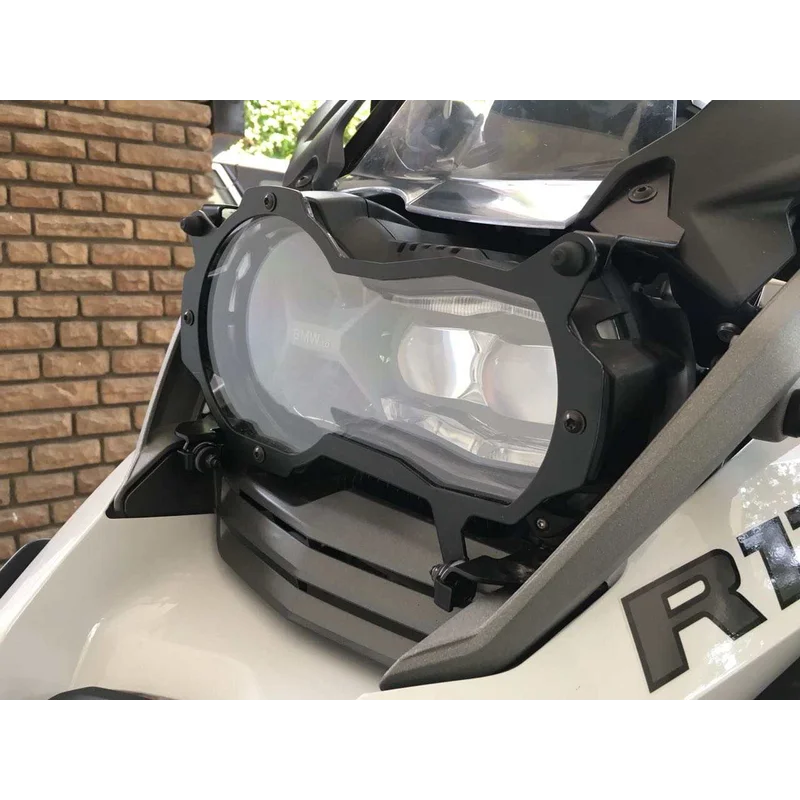 BMW R1200GSA Protection - Headlight Guard Foldable (Lexan Clear) - R1200 GSA 14-18