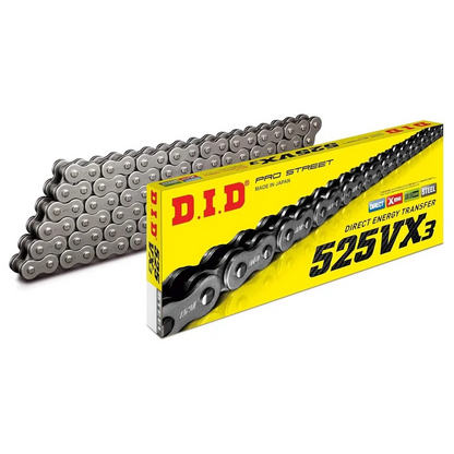 Chain 525 Pitch x 122 links (VX3) - Gold / VX3 (Rivet Type)
