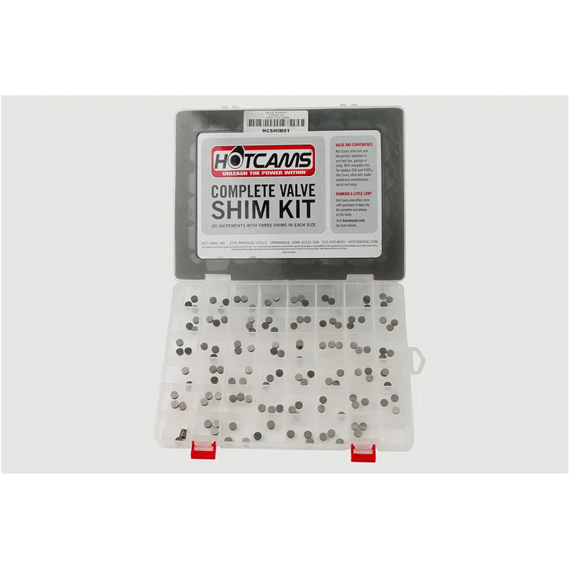 Valve Shim Kits by Hot Cams - 7.48mm Complete shim kit 1.20-3.50mm in .05mm increments