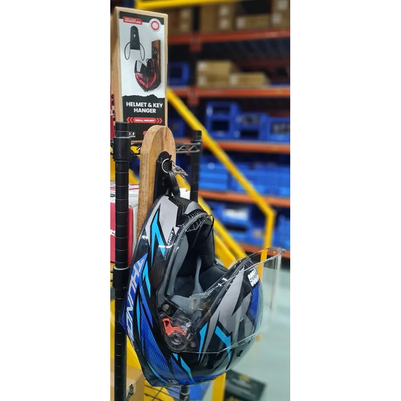 Helmet & Key Wall hanger - Not Included